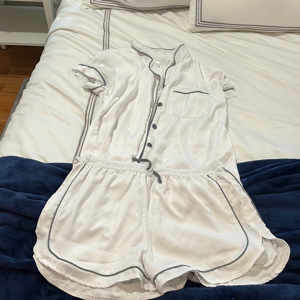 White Pajama Set